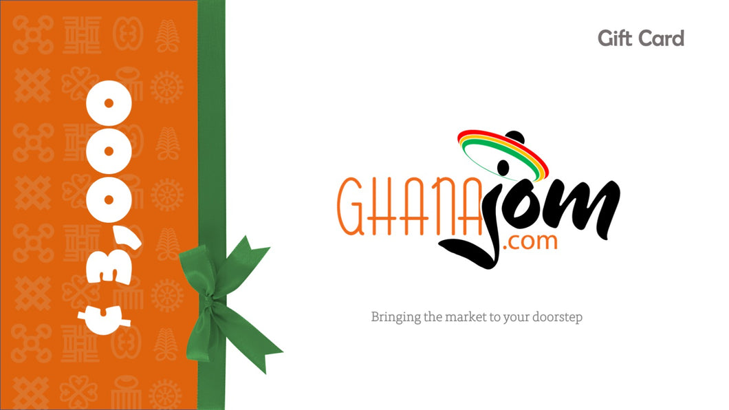 Ghanajom Gift Cards - GHS 3K