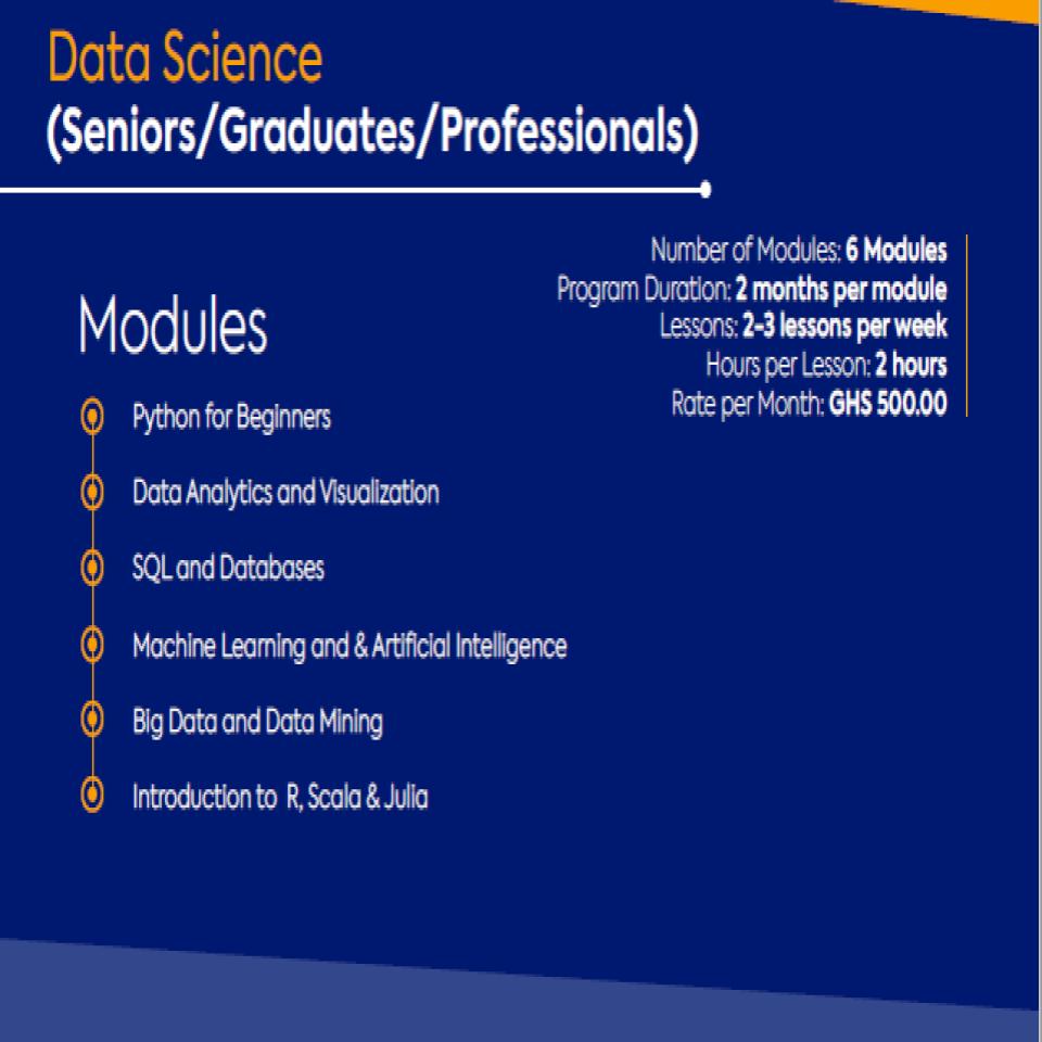 Data Science Program (Seniors/ Graduates/ Professionals) - Monthly Package